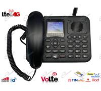 Telefono Fisso 4G LTE Hotspot Wi-F Bluetooth per SIM Menù Italiano Tasti Grandi