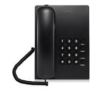 Telefono fisso classico con filo con funzione di ricomposizione dell'ultimo numero di funzione HOLD suono chiaro per ufficio/casa (nero) funzione di attesa chiamata
