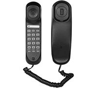 Telefono fisso con cavo, telefono domestico e ufficio, supporta numero di chiamata digitale, telefoni con filo, rosa (nero)