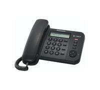 Telefono Fisso con Filo Display LCD E 50 Memorie Nero Panasonic KXTS560EX1B