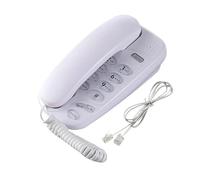 Telefono fisso con filo, funzione muto e luce di chiamata, facile da installare, telefono di casa intelligente(Silver)