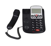 Telefono fisso con filo L-51 per uso dell'ufficio della camera d'albergo con collegamento del doppio foro dell'esposizione del chiamante
