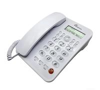 Telefono fisso con ID chiamante, funzioni di avviso di chiamata e interfaccia intuitiva per la comunicazione (bianco)