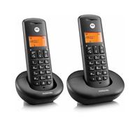 Telefono fisso cordless Motorola E202 Duo DECT nero