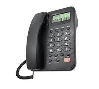 Telefono fisso dell'ufficio di affari con l'esposizione del chiamante per il telefono con filo della stanza di ospite dell'hotel