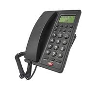 Telefono fisso dell'ufficio di affari con l'esposizione del chiamante per la casa con cavo della stanza di ospite dell'hotel