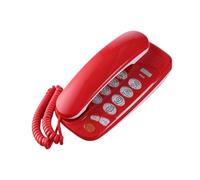 Telefono fisso domestico con cavo da scrivania e da parete con ricomposizione della pausa