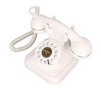 Telefono Fisso Fisso retrò, Telefono Fisso Fisso con Cavo Vintage Senior Telephone Fissata con un Quadrante e un Tavolo Nostalgia del Cavo Pulsanti Extra Grandi