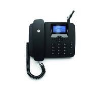 Telefono fisso Motorola FW410L 4G, 2000 contatti, LCD da 2,2", altoparlante, SMS, nero