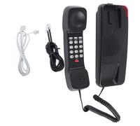 Telefono fisso resistente con filo e interfaccia semplice, opzione conveniente, non richiede alimentazione esterna, pulsante muto e richiamata, spia