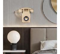 Telefono fisso retrò da parete, telefono antico, telefono aziendale con cavo