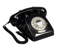 Telefono fisso retrò rotativo GPO 746 nero