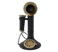 Telefono fisso vecchio stile Ornamento di telefoni classici retrò Quadrante rotativo antico Con filo Candeliere Home decor