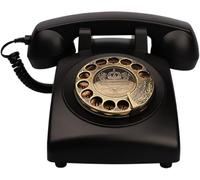 Telefono Fisso Vintage A Disco, Classico Telefono Rosso con Filo per Casa E Ufficio, Non Necessita di Alimentazione Ca, Telefono da Scrivania retrò Decorativo per Cucina E Soggiorno