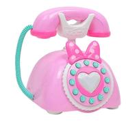 Telefono fisso vintage per bambini, giocattolo educativo precoce rosa