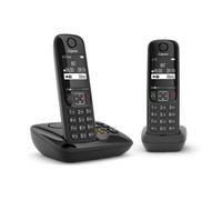 Telefono Gigaset AS690A Duo Nero Wireless Duo Con Segreteria e Schermo 2"
