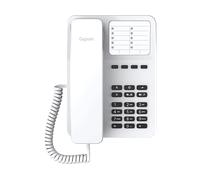 Telefono Gigaset DESK 400 Bianco 10 contatti cablato compatto