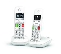 Telefono Gigaset E290 Duo Wireless Display 2" Grandi Tasti Vivavoce Bianco