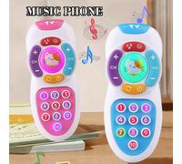 Telefono giocattolo di apprendimento per bambini, telefono smart rosa e blu con funzione musicale, adatto per neonati, bambini piccoli, ragazze, regalo di Natale e compleanno blu,rosaABS
