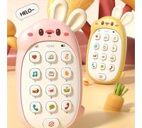 Telefono giocattolo educativo e interattivo per bambini, con giochi musicali e di apprendimento, il regalo perfetto per i bambini blu,rosa,gialloABS