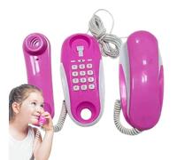 Telefono Giocattolo - Immagina di Giocare Mobile Per Bambini Telefono Educativo Interattivo | Telefono Di Gioco Realistico Con Intercom Wired E Ring Sound, Cavo 23 Piedi, Calza Vacanza