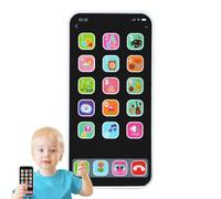 Telefono giocattolo per bambini: touch screen simulato, illuminazione a LED interattiva, telefono giocattolo sonoro | Gioco mobile educativo per ragazzi, ragazze, bambini da 1 a 6 anni, impara come se