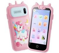 Telefono Giocattolo per ragazze, 3.97 "Touchscreen Smartphone Bambini Natale regali di compleanno per ragazze età 3-12, lettore di musica MP3 con doppia fotocamera Telefonino per Bambini