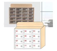 Telefono in legno nizer per aula Armadio di immagazzinaggio del telefono a parete 12 slot Supporto per telefono mobile Rack per dispositivi portatili per uso scolastico