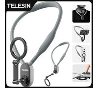Telesin Supporto da collo magnetico con MagSafe per smartphone, grigio