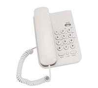 Telefono inglese HaloVerde KX T3026CID, un semplice telefono per hotel con opzioni per il montaggio su scrivania o a parete, un telefono fisso senza batteria per l'ufficio (White)