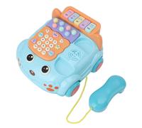 Telefono interattivo per bambini con musica e luci - Bilanguale, blu