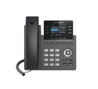 Telefono IP Grandstream GRP2613 nero, 4 linee, schermo da 2,4", 2000 voci
