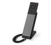 Telefono IP Snom HD300A Nero con Auricolare Cablato per Scrivania e Muro Antibatterico