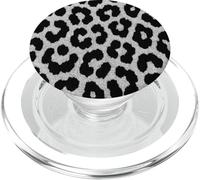 Telefono leopardo in bianco e nero PopSockets PopGrip per MagSafe
