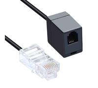 Telefono Lines To Ethernet Adapter - 14 Inch Converter Cavo, Telefono Connector, Jack Adapter | Durable Connector Efficient Signal Transfer Compatible Landline Telephone Service Easy Installation Use