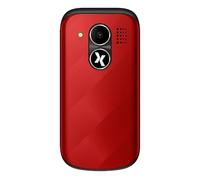 Maxcom MM815 - Flip Phone per anziani 2G con schermo da 2,4 pollici facile da leggere e volume forte, doppia SIM, caratteri grandi, USB-C, design compatto e intuitivo per anziani, rosso