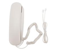 Telefono montato a parete Telefono di casa con filo retrò con chiara qualità delle chiamate per gli hotel Uffici materiale ABS Design durevole (Bianco)