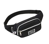 Telefono Multifunzionale Portafoglio Sport Outdoor Mobile Uomo e Borsa Tasca Da Donna Marsupio Marsupio per le Donne Bottiglia D'acqua, Nero , 28X4X10