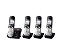 Telefono Panasonic KX-TG6824GB DECT 4 Portatili Display LCD Vivavoce