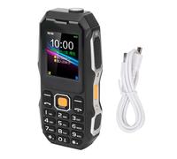 Telefono per anziani sbloccato con torcia, dispositivo mobile con grande pulsante SOS e schermo HD da 1,8 pollici, telefono dual SIM resistente per