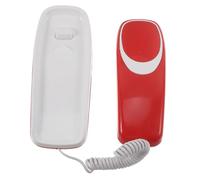 Telefono per Bambini Giocattolo Fisso Piccolo Rosso in Plastica | Gioco Educativo per Compleanno e Finzione, Chiamate Simulate, Interazione Genitore Figlio, per Piccoli