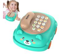 Telefono Per Bambini,Giochi Educativi Interattivi per l'Apprendimento | Giocattolo Telefono Tira e Parla con Suoni,Per Intrattenimento, Educazione, Bambini, Bambine, Casa, Interno, Asilo E Quotidiano