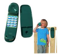 Telefono per bambini Telefono giocattolo di simulazione da 8, 5 pollici con base e pulsanti digitali Accessori per casette da gioco sicuri, fluidi ed educativi per l'apprendimento interattivo dai 3