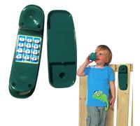 Telefono per bambini, telefono giocattolo di simulazione da 8, 5 pollici con base e pulsanti digitali, accessori per casetta giochi sicuri, fluidi ed educativi per l'apprendimento interattivo dai 3 an
