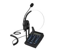 Telefono per call center, telefono con filo con cuffia Telefono con cuffia per traffico con tastiera a toni o ufficio call center domestico