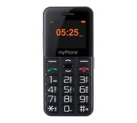 Telefono per senior myPhone Halo, con interfaccia semplice e tasto SOS nero