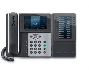 TELEFONO POLY Edge E550 - rubrica fino a 200 numeri, funzione vivavoce, display a colori IPS 5"