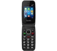 Telefono Qubo NEO2 NW BK 4G nero Dual SIM 2,4" SOS base di ricarica