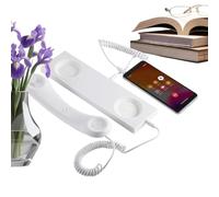 Telefono retrò a mano, telefono fisso a mano con cavo di tipo C, con microfono e altoparlante a frequenza larga, per dispositivo retrò, per decorazione di casa, ufficio, scuola e videoconferenze