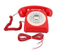 Telefono retrò con quadrante rotante, telefono fisso vintage, telefoni con filo vecchio stile, suoneria meccanica, presa a muro per un design